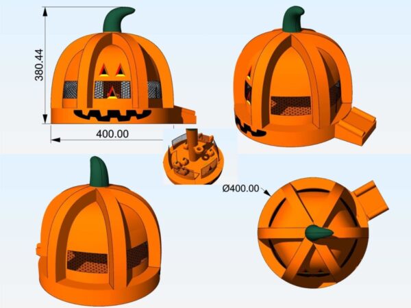 Jack-O-Lantern Bounce House (13L 13W 13T) - Image 2