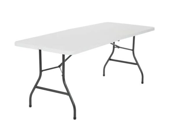 One 6 Foot Table with 6 Folding Chairs - Image 2