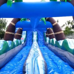 Tropical Marble Dual Lane Water Slide