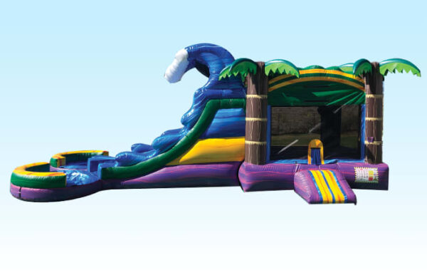 Dual Lane Wave Palm Bounce House - Image 5