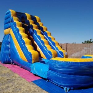 Blue and Yellow Water Slide