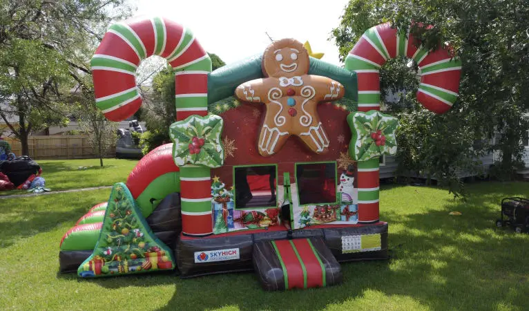 Christmas Gingerbread Bounce House