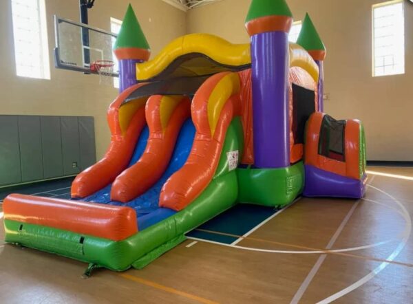 Castle Combo Bounce House with Double Slides
