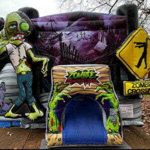 Zombie Halloween bounce house 16T 18W 30L