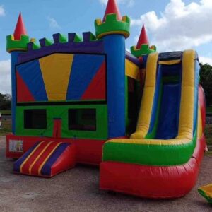 Multi Color bounce house combo